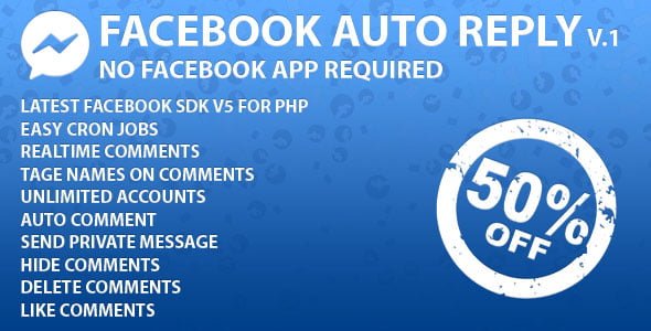 Facebook Auto Reply v1.2 - Facebook Otomatik Yanıtlayıcı Script İndir