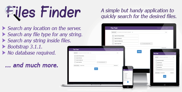 Files Finder v1.2.2 - Dosya Tarama Script İndir