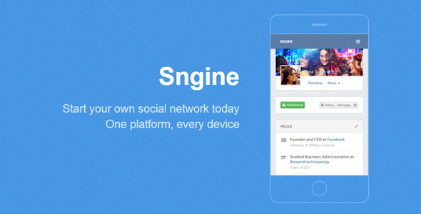 Sngine v2.5.5 - Ultimate PHP Sosyal Ağ Script İndir