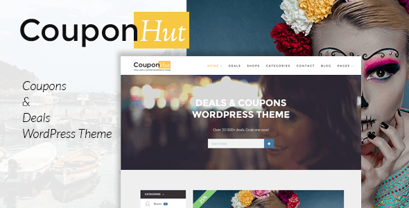 CouponHut v2.9.7 - Kuponlar ve Fırsatlar WordPress Tema İndir
