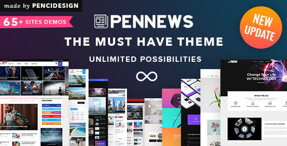 PenNews v6.2 - Haberler / Dergi / İş / Portföy Teması İndir